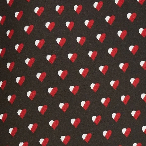 NWT FRAME Grace Heart Print Ruffle Trim Silk Top - Picture 5 of 5